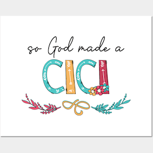 So God Made A Cici Happy Mother's Day Posters and Art